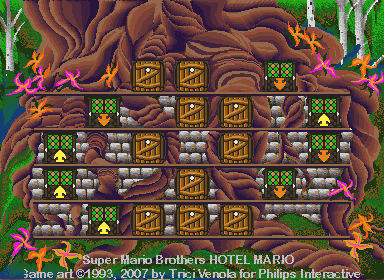 Hotel Mario Background Artwork
