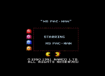 Ms Pac-man Menu Screen