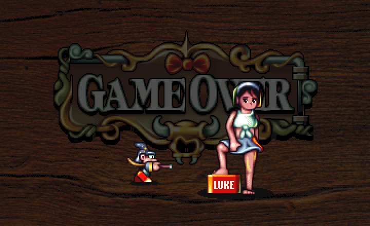 Here's the Nudality 1 Game Over Screen. 